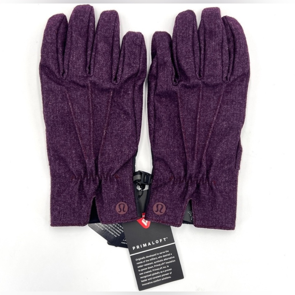 NWT $78 Lululemon Mens City Keeper Waterproof Winter Tech Fleece Gloves L/XL